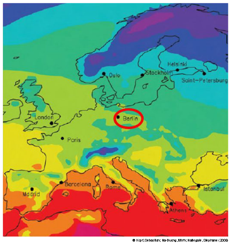 Die Verschiebung der Klimazone durch den Klimawandel