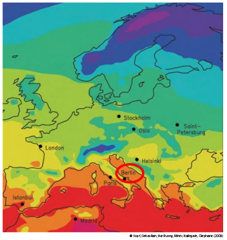 Die Verschiebung der Klimazone durch den Klimawandel